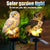 2 Colours Outdoor Garden Sculptures Lamp Owl Shape for Garden Decoration Waterproof Bird Resin Yard Garden Decor Sculptures XNC