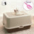 Fully Enclosed Cat Toilet Pet  Bedpan Anti Splash  Large Cat Litter Box Top Into Sand Box Deodorization Tray with Scoop Kitten