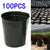 100Pcs Flower Pot Soft Plastic Nursery Pot Seedlings Flower Plant Container Garden Seed Planting Plant Growing Box Storage