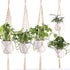 Fashion Vintage Macrame Plant Hanger Indoor Outdoor Hanging Basket Jute Rope New Cotton And Linen Hanging Flowerpot Net