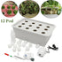 12 Holes Plant Site Hydroponic Garden Pots Planters System Indoor Garden Cabinet Box Grow Kit Bubble Nursery Pots