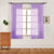 1PC 100x130 Bedroom Modern window Tulle Curtain Panel Voile window shades  French Window  Rope  Plain  Built-in  white blinds