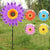 Large Double Layer Sunflower Windmill Wind Spinner Kids Toys Yard Garden Decor